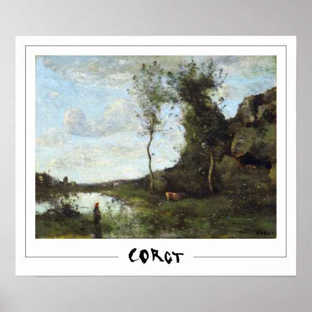 Poster Jean-Baptiste-Camille Corot Zedign Cartaz de Arte  (Frente)