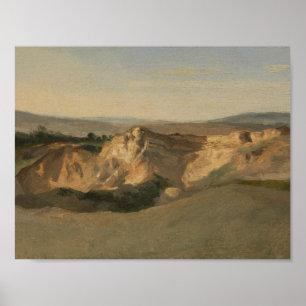Póster Jean-Baptiste-Camilo Corot - paisagem italiana