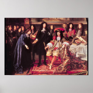 Póster Jean-Baptiste Colbert que apresenta os membros