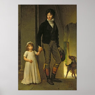 Poster Jean-Baptiste Isabey e sua filha