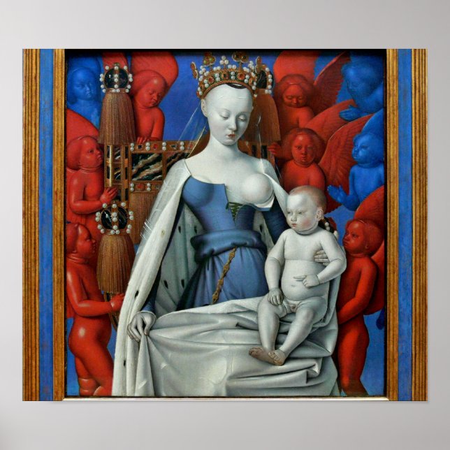 Poster Jean Fouquet - Lactentes de Madonna (Frente)