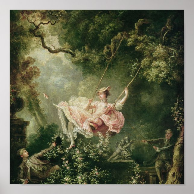 Poster Jean-Honore Fragonard - The Swing (Frente)