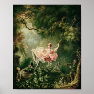 Poster Jean-Honoré Fragonard - The Swing