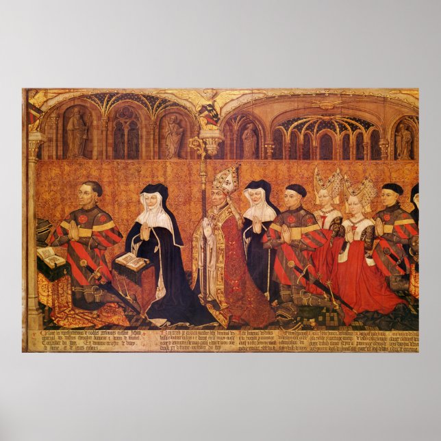 Poster Jean I Jouvenel des Ursins com esposa e (Frente)