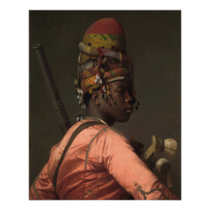 Póster Jean-Leon Gerome Bashi-Bazouk preto Ca 1869