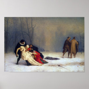 PÓSTER JEAN LEON GEROME-DUEL DEPOIS DE MASCARADA-IMPRESS