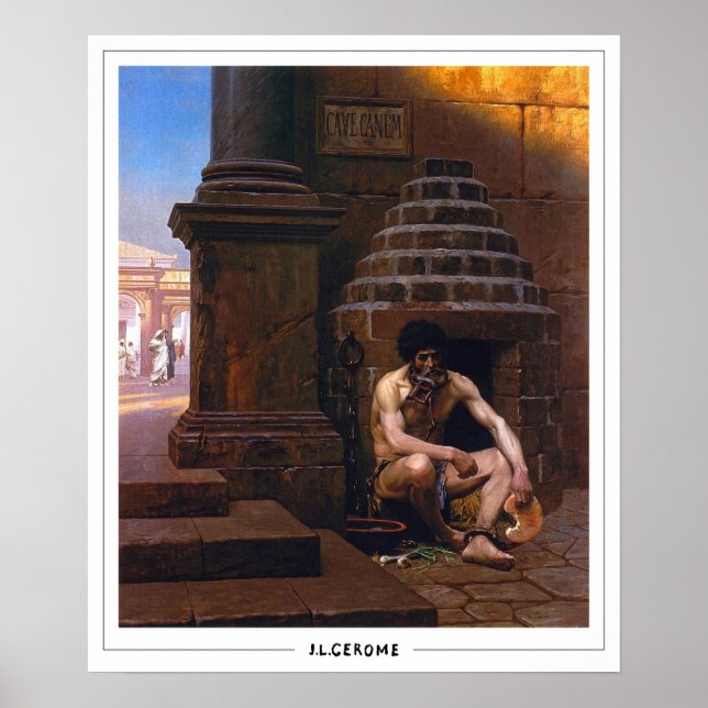 Poster Jean-Léon Gérôme Zedign Cartaz de Arte #111 (Frente)