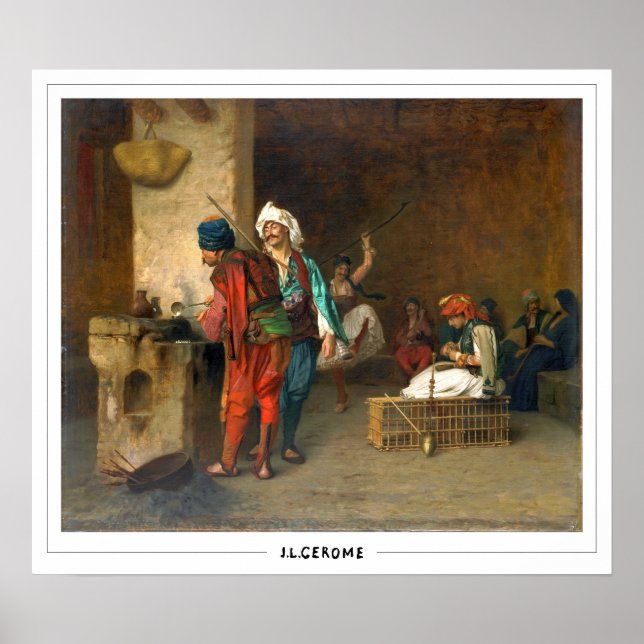 Poster Jean-Léon Gérôme Zedign Cartaz de Arte #118 (Frente)
