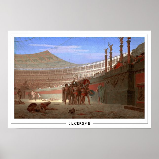 Poster Jean-Léon Gérôme Zedign Cartaz de Arte #150 (Frente)