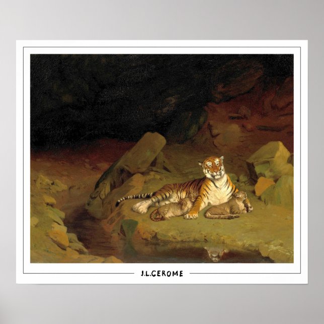 Poster Jean-Léon Gérôme Zedign Cartaz de Arte #218 (Frente)