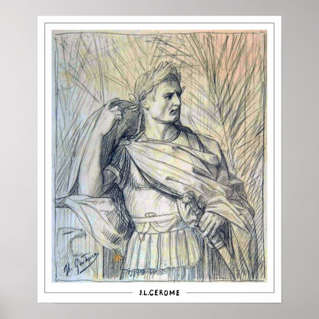 Poster Jean-Léon Gérôme Zedign Cartaz de Arte #252 (Frente)