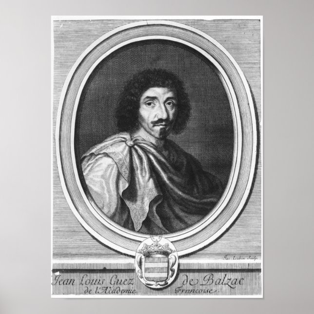 Poster Jean Louis Guez de Balzac (Frente)