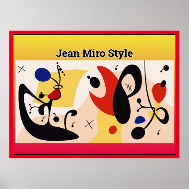 Poster Jean Miro Style (Frente)