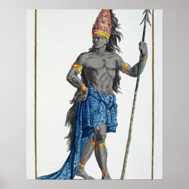 Póster Jean, Rei do Congo, gravado por Pierre Duflos (Frente)