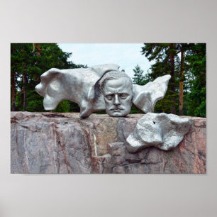 Póster Jean Sibelius Sculpture, Helsínquia, Finlândia