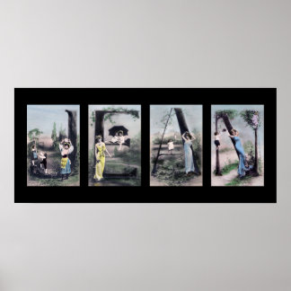 Poster JEAN Vintage - Alphabet - Letra Name Art