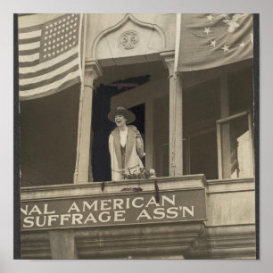 Póster Jeanette Rankin - primeira deputada