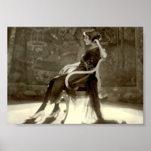 Poster Jeanne Eagels por Adolf de Meyer 1921