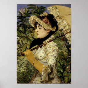 Póster Jeanne: Primavera 1881 por Manet