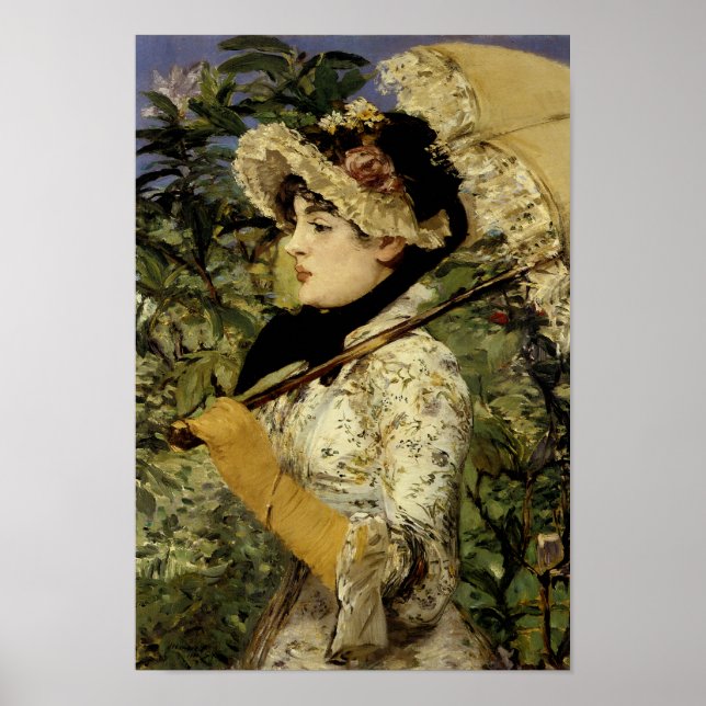Póster Jeanne: Primavera 1881 por Manet (Frente)