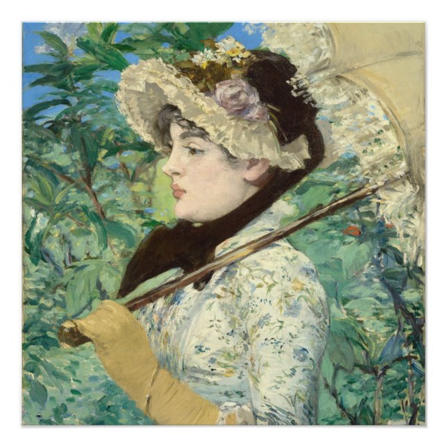 Póster Jeanne (Primavera) Edouard Manet (Frente)