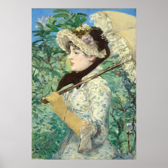 Poster Jeanne (Primavera) Edouard Manet (Frente)