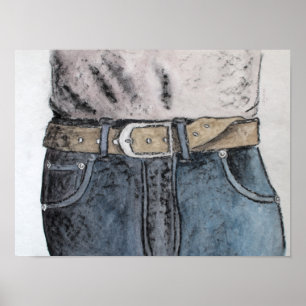 Poster Jeans azuis