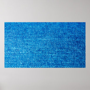 Poster Jeans azuis do tecido Denim