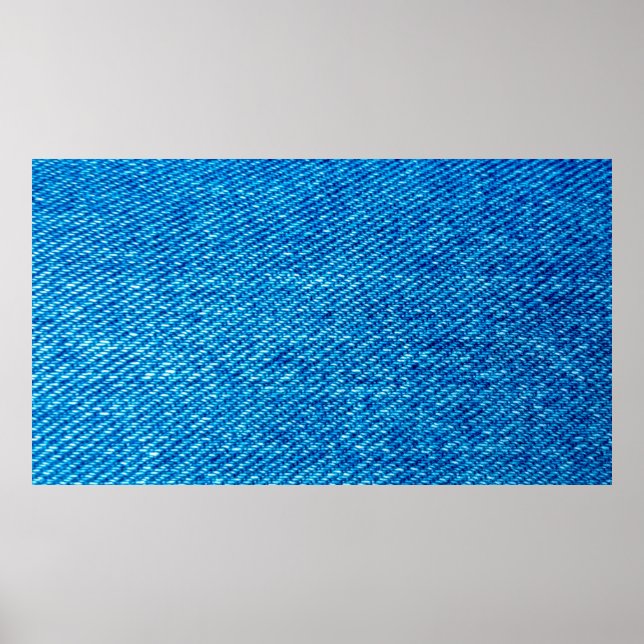 Poster Jeans azuis do tecido Denim (Frente)