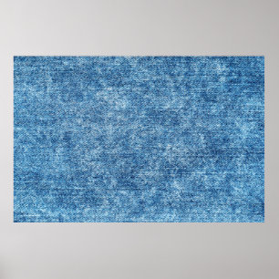 Poster Jeans em azul de lavagem ácida. Fundo de Denim, t