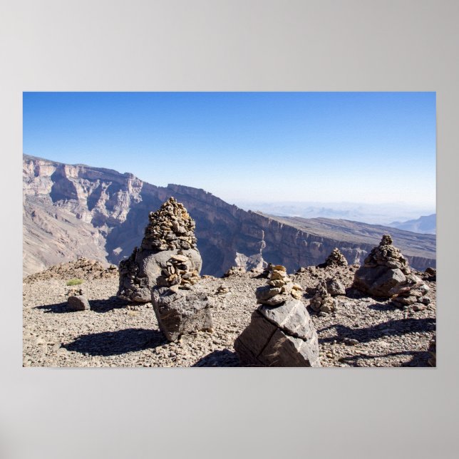 Poster Jebel Shams - Sultanato de Omã (Frente)