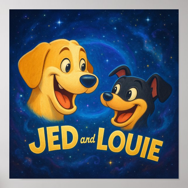 Poster "Jed & Louie" (Frente)