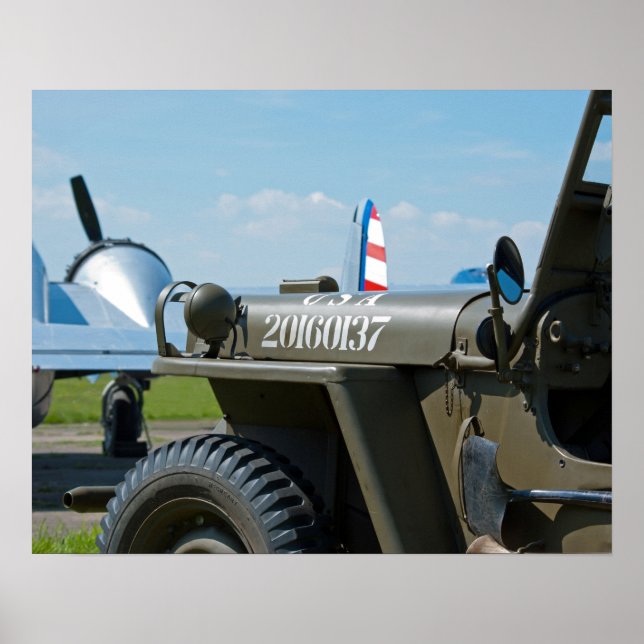 Poster Jeep e Beechcraft (Frente)