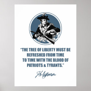 Póster Jefferson - a árvore da liberdade