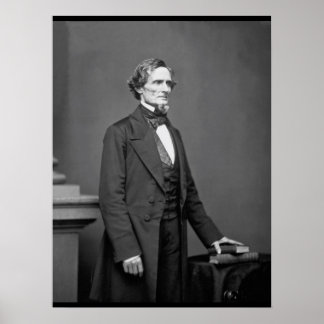 Póster Jefferson Davis, Imagem Presidente _Guerra