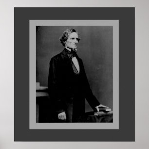 Póster Jefferson Davis - presidente da guerra civil