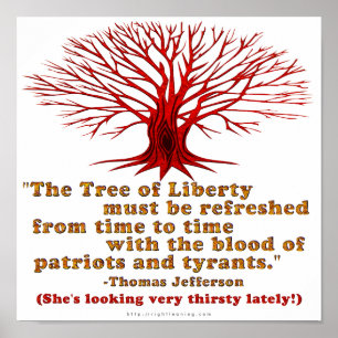 Póster Jefferson Tree of Liberty