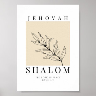 Poster Jehovah Shalom Imprimível