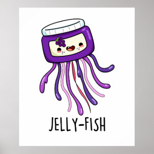 Poster Jelly Jar Pun Engraçado Jelly