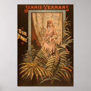 Póster Jennie Yeamans do "poster do jogo nosso Jennie"