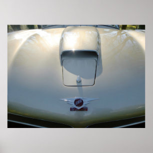 Poster Jensen CV8,vintage British Sports Tourer.