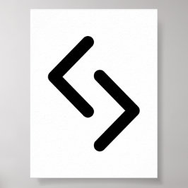 Poster JERA runa nórdica (Colheita, Ciclo, Recompensa) |