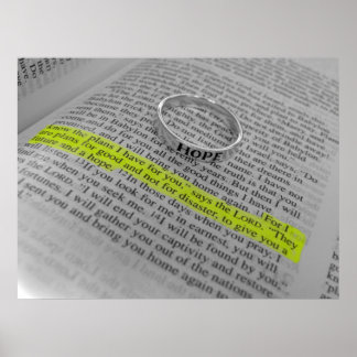 Poster Jeremiah 29:11 - Esperança