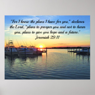 POSTER JEREMIAH 29:11 PLANEIA UMA SCRIPTURA FUTURA