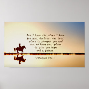 Poster Jeremiah, 29:11. Sei os planos que tenho para voc
