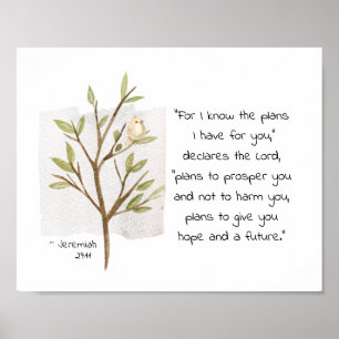 Poster Jeremiah, 29:11. Sei os planos que tenho para voc