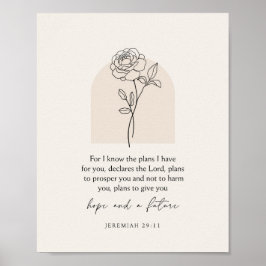Poster Jeremias 29:11 Porque eu sei os planos