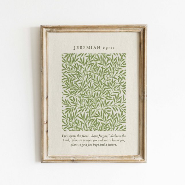 Poster Jeremias 29:11 Porque eu sei os planos (Criador carregado)