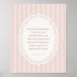 Poster Jeremias 29:11 Porque eu sei os planos