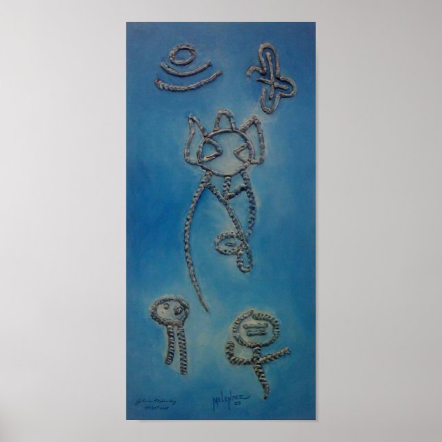 Poster Jeroglificos Tainos (Frente)